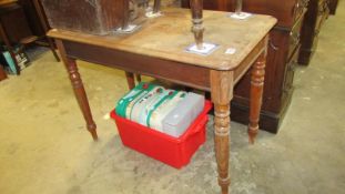 A Victorian mahogany side table