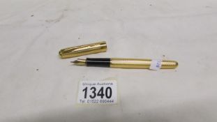 A Parker Sonnet fountain pen with 18k gold nib