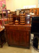 A Victorian mahogany chiffoniere washstand