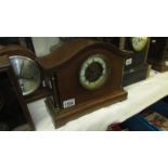 An Edwardian inlaid mahogany mantel clock by Fattorini & Sons,