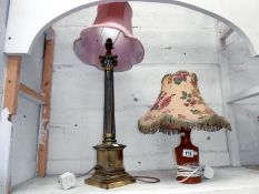 A pair of vintage table lamps,