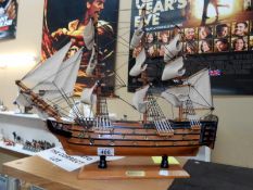A wooden model of HMS Victory