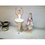 Royal Doulton figure Phyllis a/f and Graceful moment