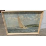 A beautiful marine print of 1930's yacht racing