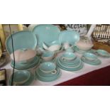 44 pieces of Poole pottery dinner ware