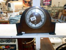 Oak Westminster mantle clock