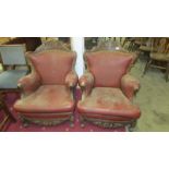 A pair of antique chairs a/f