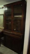 A Victorian mahogany bookcase