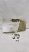 A limited edition Lincoln Cathedral silver goblet,