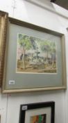 A watercolour by Ronald C Bucknell,