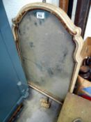 A painted ormalu framed wall mirror