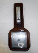 Oak cased barometer