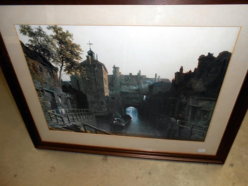 Print of Lancaster bomber aeroplane at dawn after Coulson and print of Lincoln High Bridge Glory - Image 4 of 4