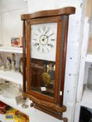 Inlaid Gadsby Lincoln wall clock