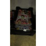 A large quantity of official Manchester United football magazines 1990's,