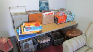 8 boxes of assorted LP records