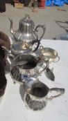 A mixed lot of silver plate