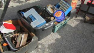 5 boxes of old tools etc