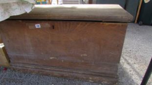 An antique pine box, a/f