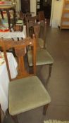 3 oak dining chairs