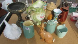 A mixed lot of old china etc