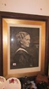 A framed and glazed Victorian photo portrait