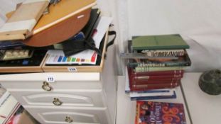 A quantity of artist's materials, art books etc