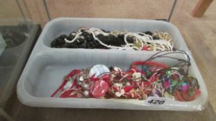 A mixed lot of costume jewellery