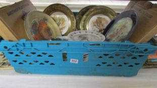 A mixed lot of collector's plates