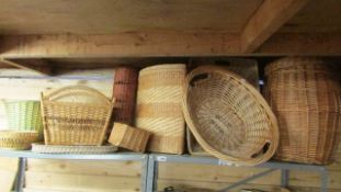 A quantity of wicker ware