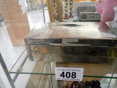 An old silver cigarette box a/f
