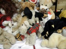 A quantity of soft toys