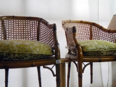 A pair of good conservatory chairs