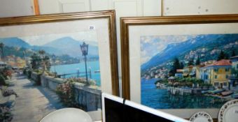 A pair of large pictures