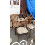 4 old kitchen chairs