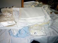 A quantity of white linen