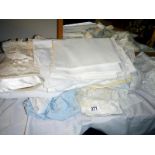 A quantity of white linen