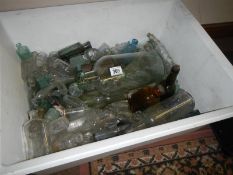A large crate of collectors bottles