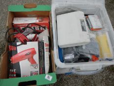 3 boxes of tools and plumbing stock