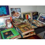 A large quantity of LP's & 45rpm records