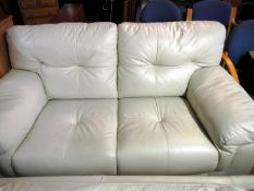 A leather 2 seater settee