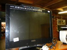 An E.G. flat screen television