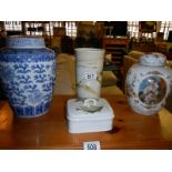 A quantity of china and glass