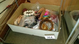 A box of costume jewellery