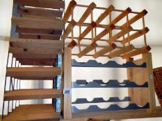 A quantity of wine racks