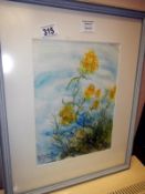 A good watercolour of wild flowers