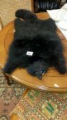 A black fox fur