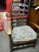 A low old pad foot chair