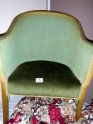 A Lloyd loom style bedroom chair