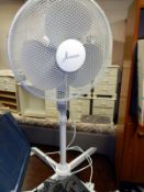 A floor standing fan